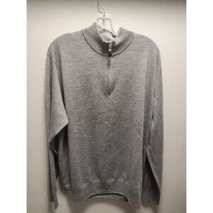 Peter Millar Men’s Long Sleeved 1/4 Zip Pullover Gray Modal/Cotton Sz XXL